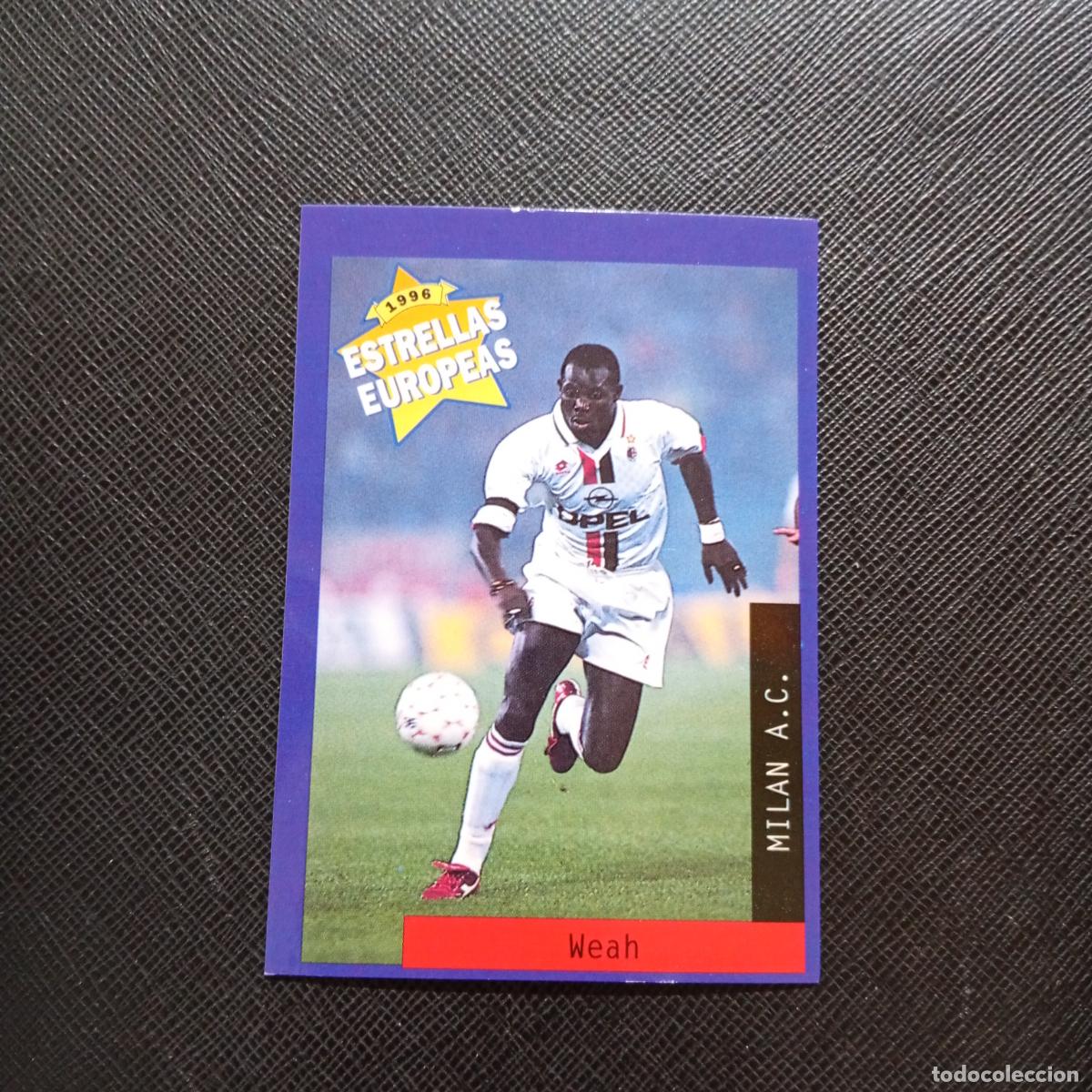 Cromos de f&uacute;tbol: 94 WEAH MILAN PANINI ESTRELLAS EUROPEAS 1996 CROMO FUTBOL 96 - A28 PG199
