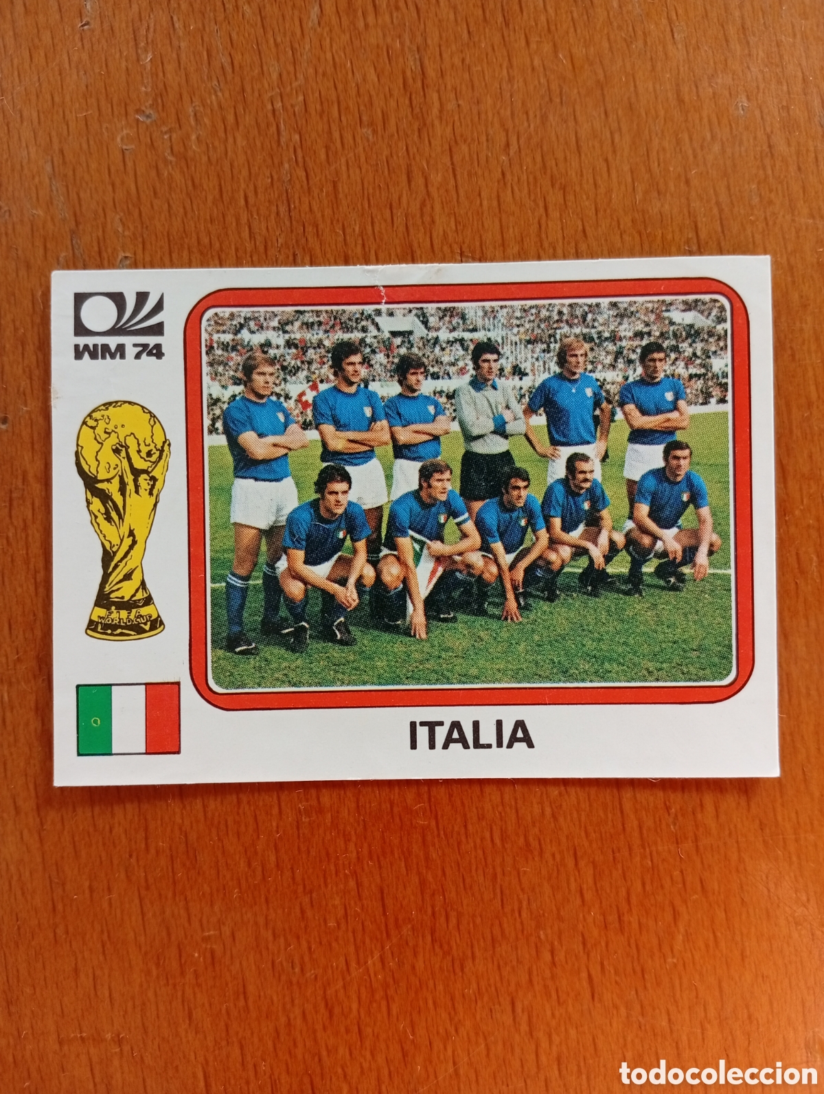 Cartes &agrave; collectionner de Football: MUNICH 74 - N&ordm; 284 EQUIPO - ITALIA - CAMPEONATO MUNDIAL DE FUTBOL 1974