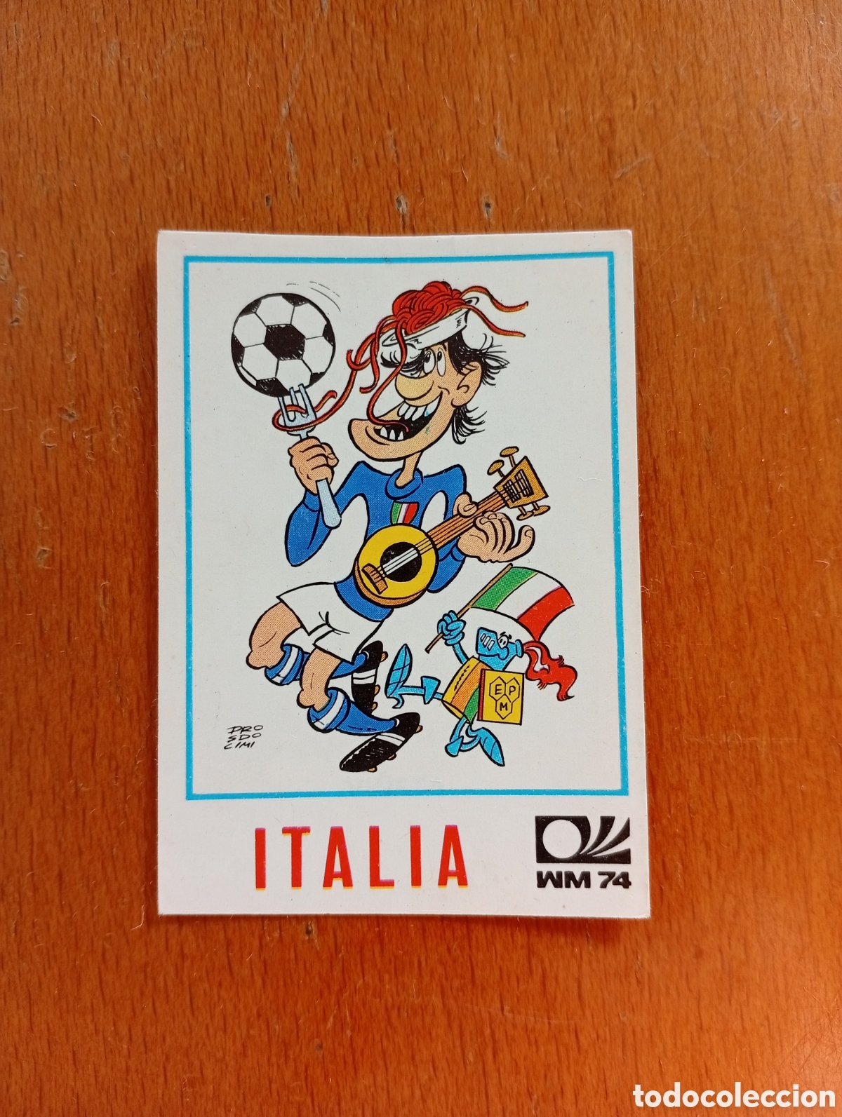 Cartes &agrave; collectionner de Football: MUNICH 74 - N&ordm; 285 VI&Ntilde;ETA - ITALIA - CAMPEONATO MUNDIAL DE FUTBOL 1974
