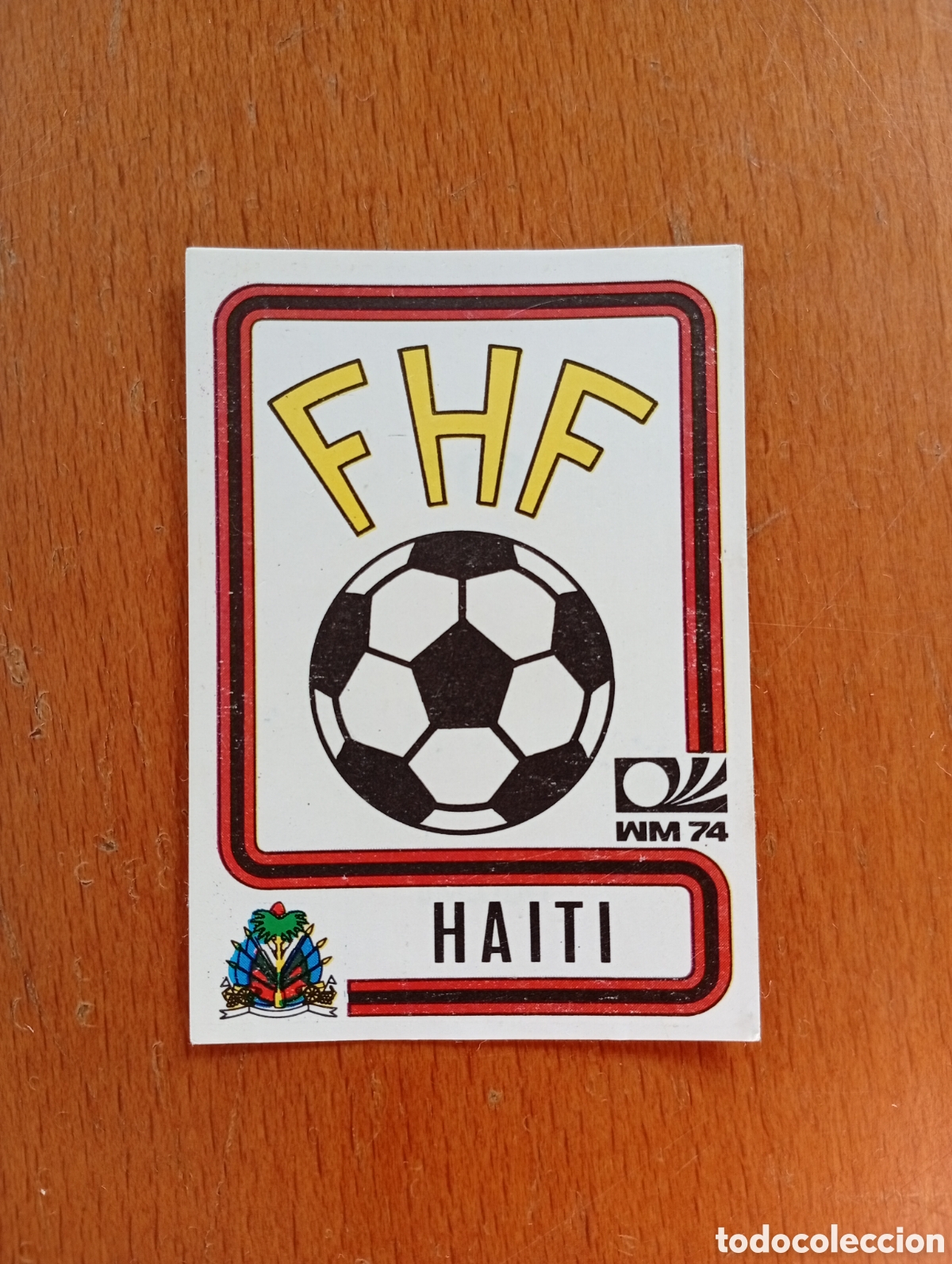 Cromos de f&uacute;tbol: MUNICH 74 - N&ordm; 308 ESCUDO - HAITI - CAMPEONATO MUNDIAL DE FUTBOL 1974