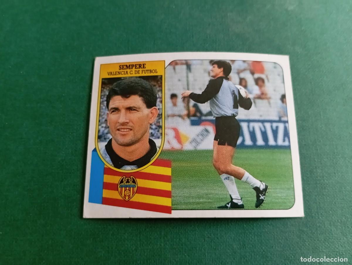 Figurine di Calcio: Liga Este 1991 1992 91 92 VALENCIA CF SEMPERE NUNCA PEGADO
