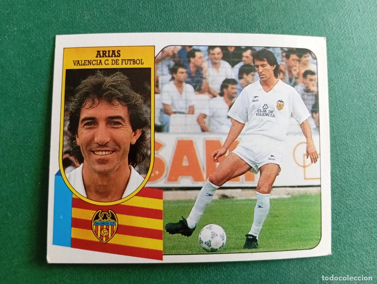 Figurine di Calcio: Liga Este 1991 1992 91 92 VALENCIA CF ARIAS NUNCA PEGADO