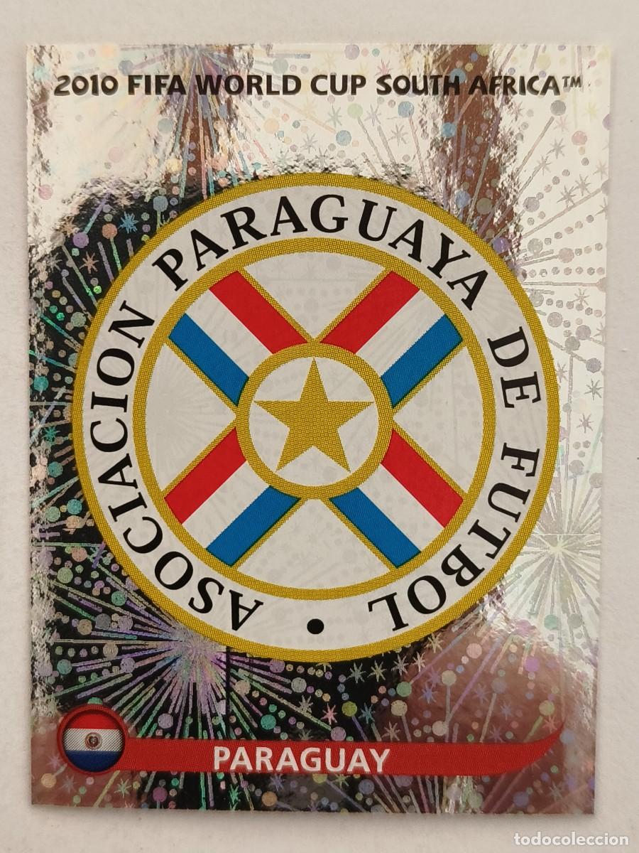Football Stickers: #430 ESCUDO (PARAGUAY) MUNDIAL SUDAFRICA 2010 PANINI