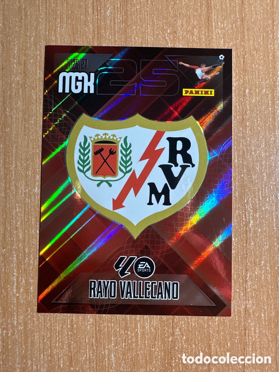Football Stickers: 289 ESCUDO RAYO VALLECANO MEGACRACKS 2026 2027 (MGK 26 27)