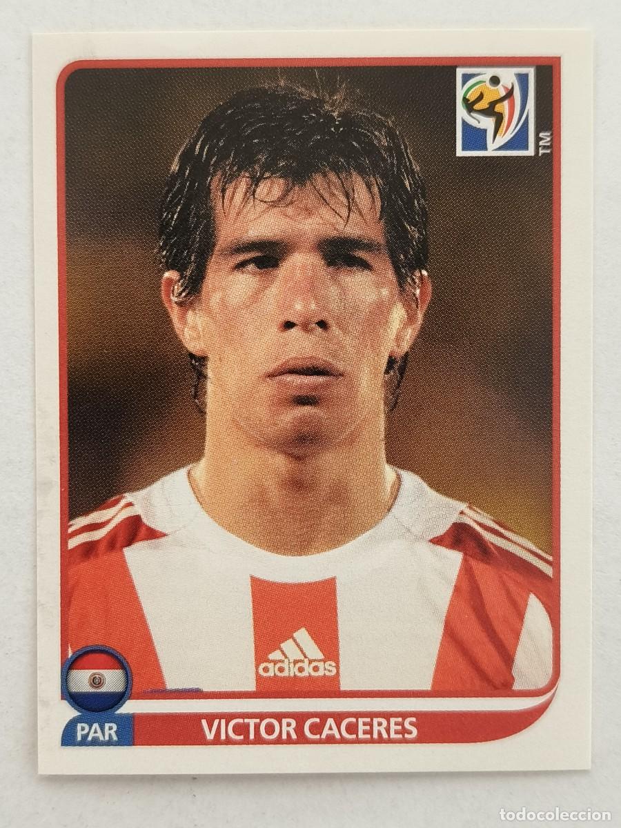 Cromos de f&uacute;tbol: #442 VICTOR CACERES (PARAGUAY) MUNDIAL SUDAFRICA 2010 PANINI