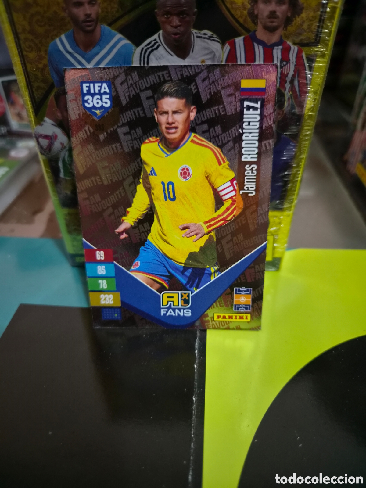 Cromos de f&uacute;tbol: N&deg;395 Fans James Rodr&iacute;guez FIFA 365 2027