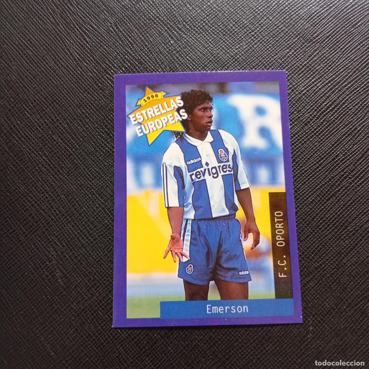 Cromos de f&uacute;tbol: 33 EMERSON OPORTO PANINI ESTRELLAS EUROPEAS 1996 CROMO FUTBOL 96 - A28 PG307 B