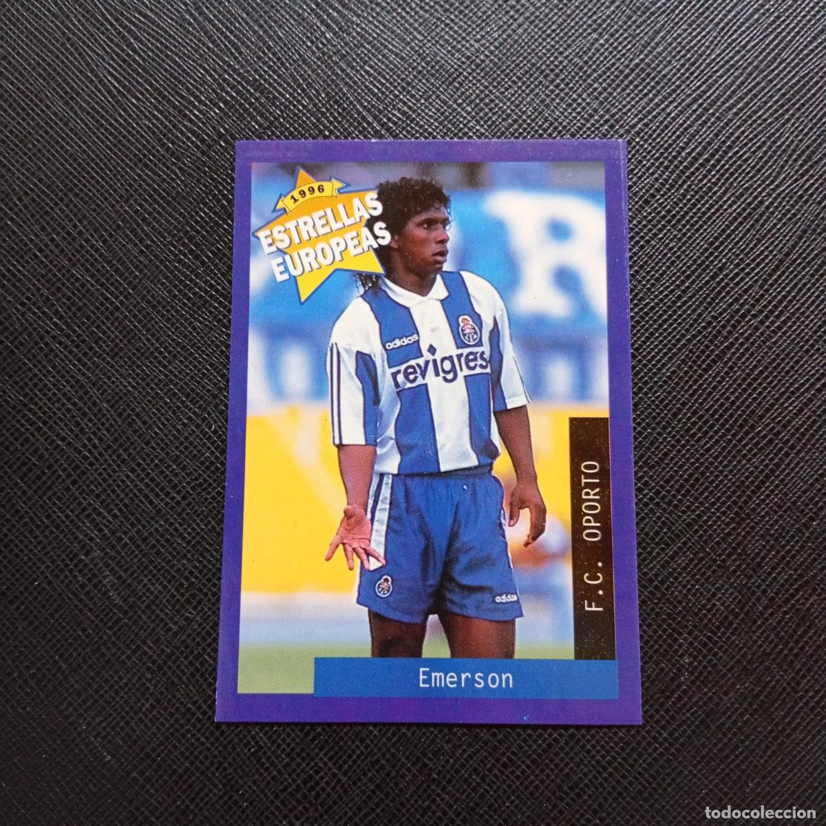 Cromos de f&uacute;tbol: 33 EMERSON OPORTO PANINI ESTRELLAS EUROPEAS 1996 CROMO FUTBOL 96 - A28 PG307 C
