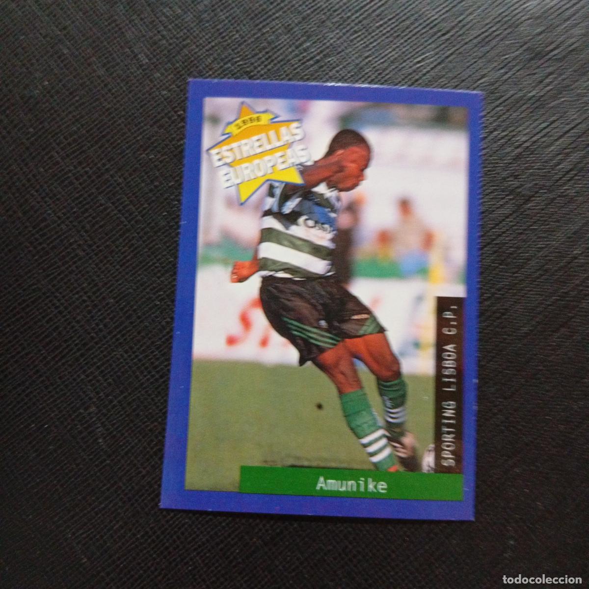 Cromos de f&uacute;tbol: 83 AMUNIKE SPORTING LISBOA PANINI ESTRELLAS EUROPEAS 1996 CROMO FUTBOL 96 - A28 PG334