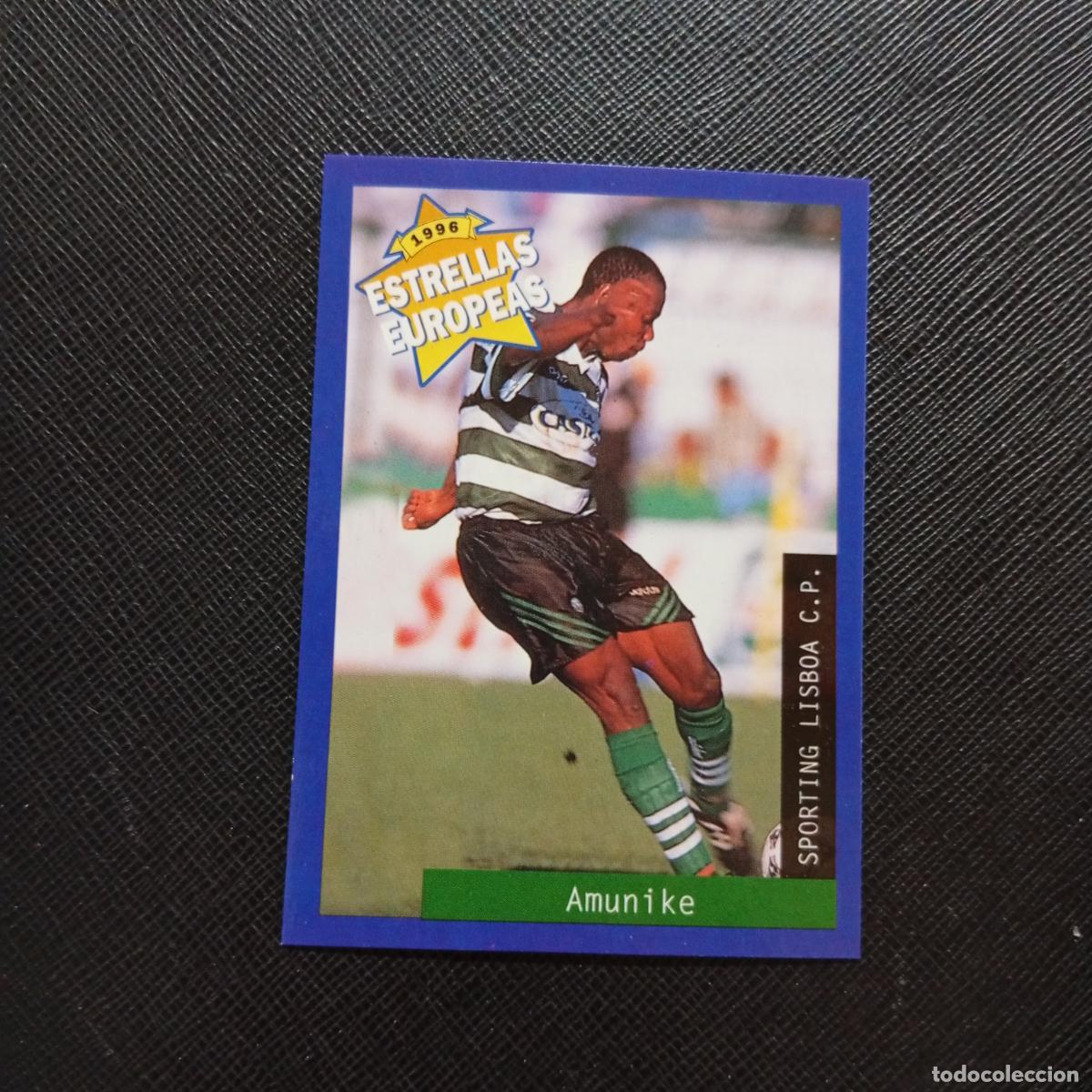 Cromos de f&uacute;tbol: 83 AMUNIKE SPORTING LISBOA PANINI ESTRELLAS EUROPEAS 1996 CROMO FUTBOL 96 - A28 PG325