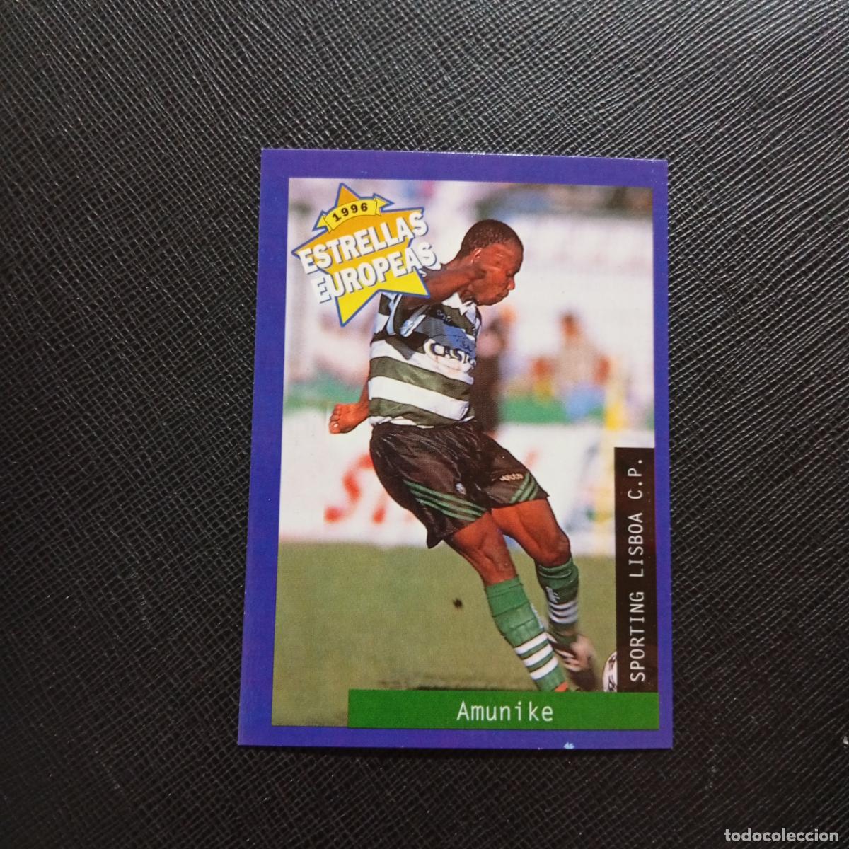 Cromos de f&uacute;tbol: 83 AMUNIKE SPORTING LISBOA PANINI ESTRELLAS EUROPEAS 1996 CROMO FUTBOL 96 - A28 PG343
