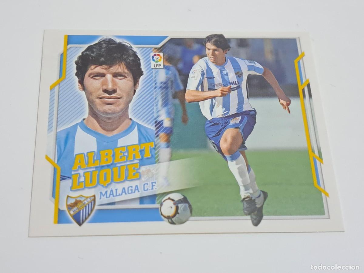 Cromos de f&uacute;tbol: CROMO LIGA 10-11 2010-11 ALBERT LUQUE NUMERO 15 MALAGA CF EDICIONES ESTE NUNCA PEGADO