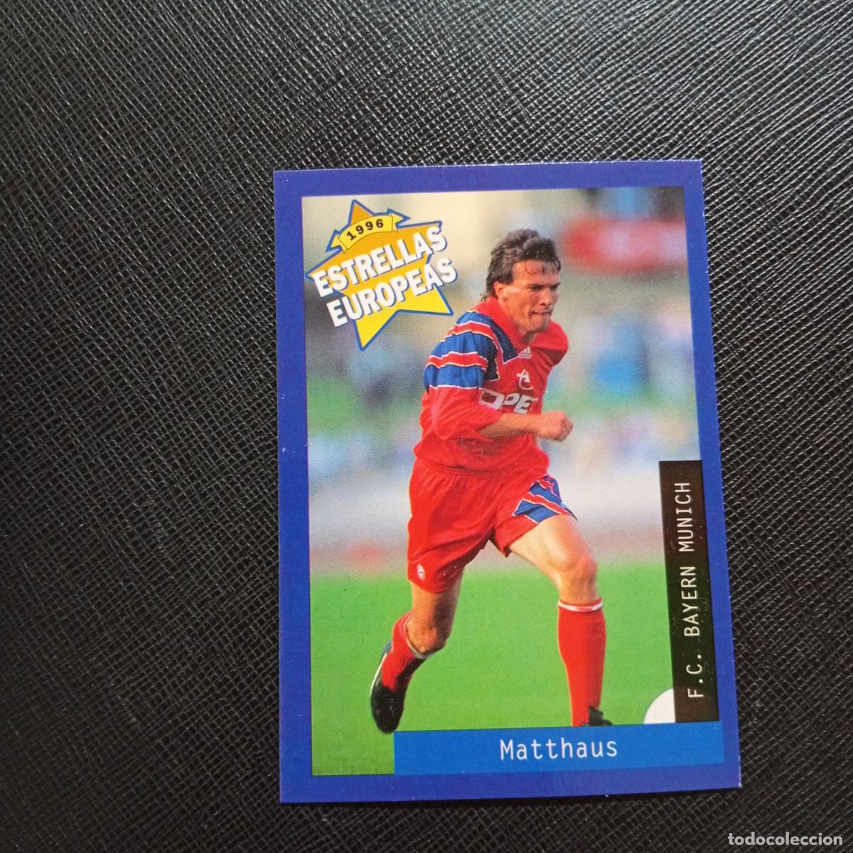 Cartes &agrave; collectionner de Football: 72 MATTHAUS BAYERN MUNICH PANINI ESTRELLAS EUROPEAS 1996 CROMO FUTBOL 96 - A28 PG424