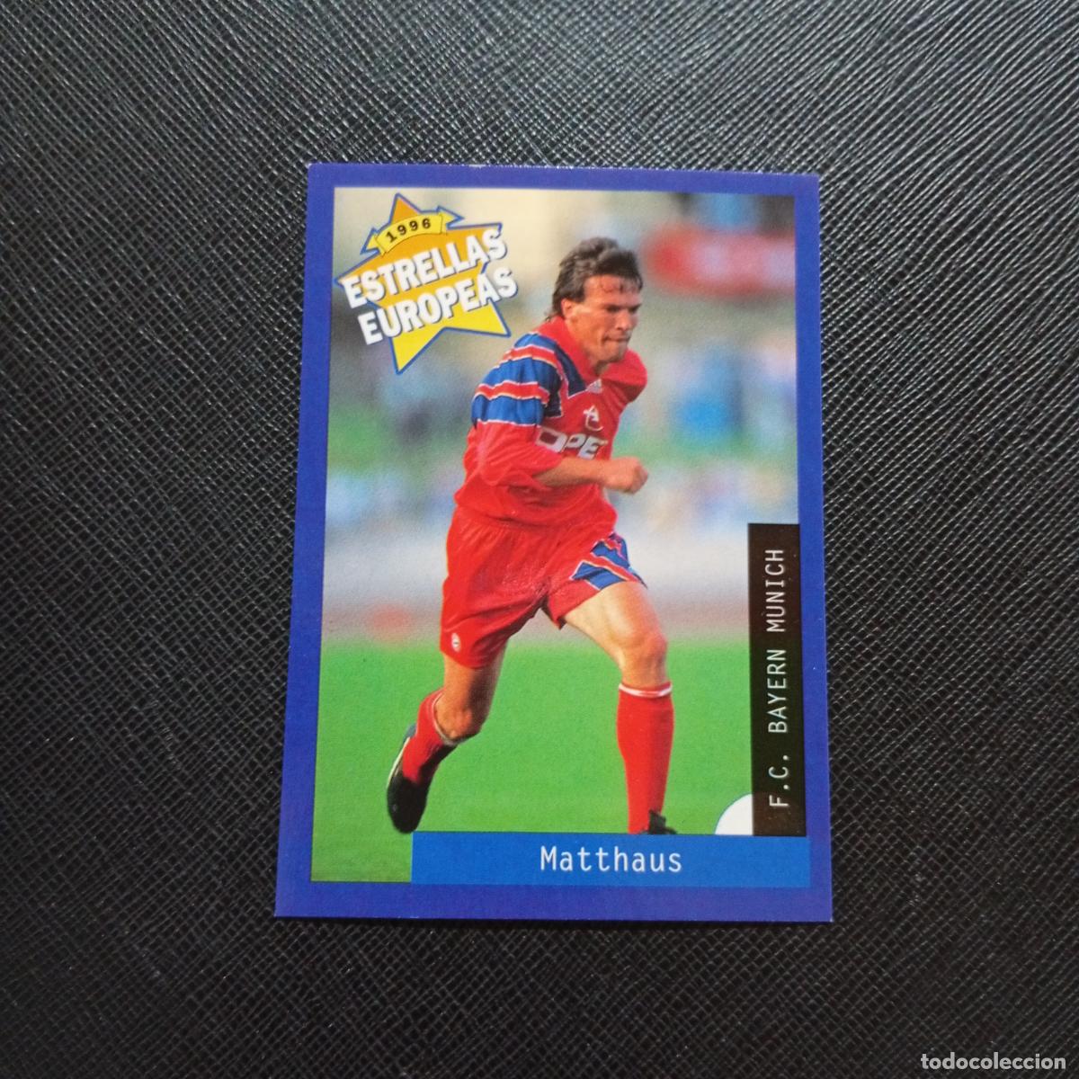 Cartes &agrave; collectionner de Football: 72 MATTHAUS BAYERN MUNICH PANINI ESTRELLAS EUROPEAS 1996 CROMO FUTBOL 96 - A28 PG424 B