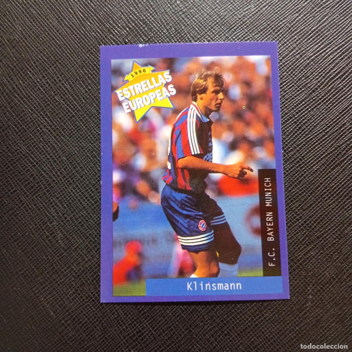 Cartes &agrave; collectionner de Football: 71 KLINSMANN BAYERN MUNICH PANINI ESTRELLAS EUROPEAS 1996 CROMO FUTBOL 96 - A28 PG424
