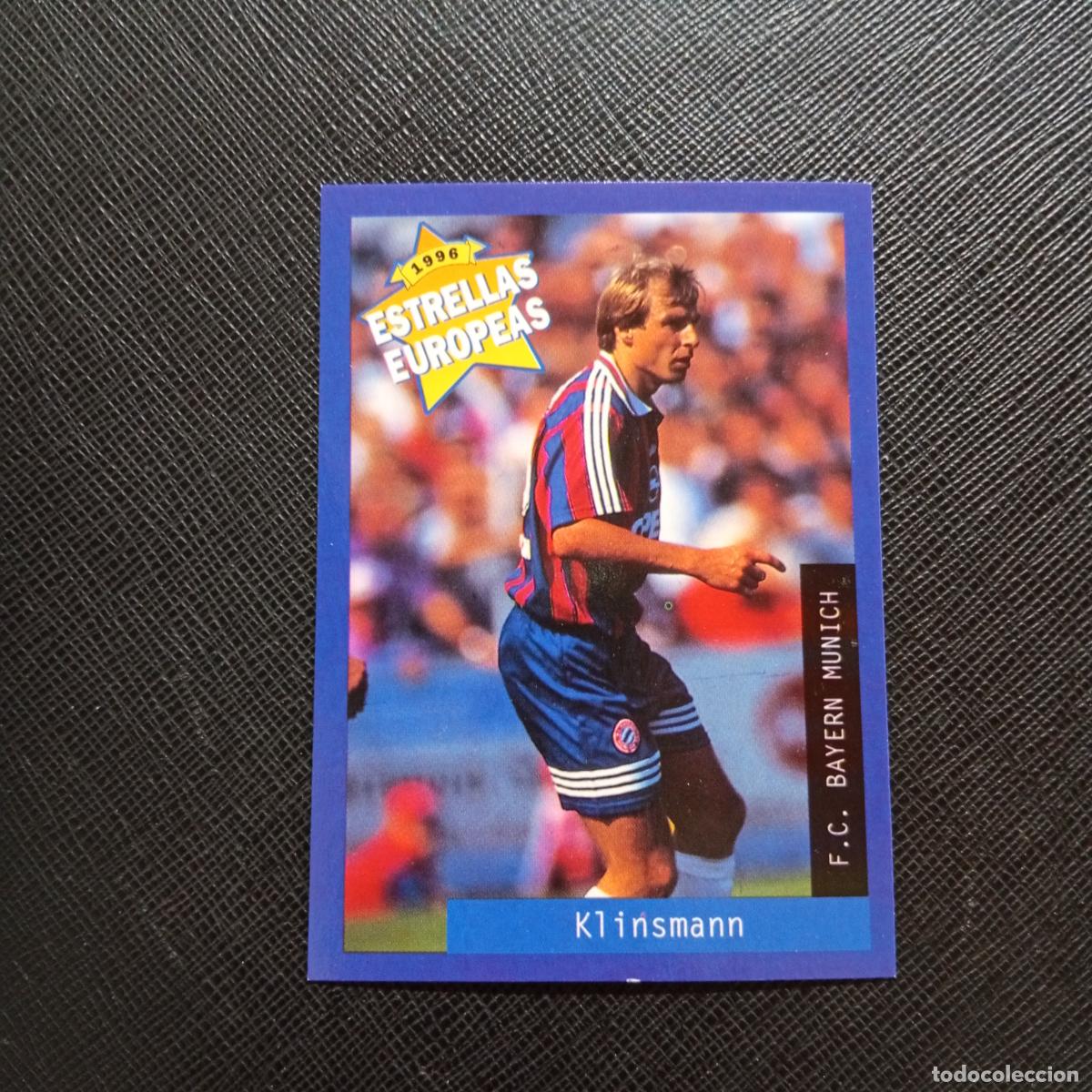 Cartes &agrave; collectionner de Football: 71 KLINSMANN BAYERN MUNICH PANINI ESTRELLAS EUROPEAS 1996 CROMO FUTBOL 96 - A28 PG424 B