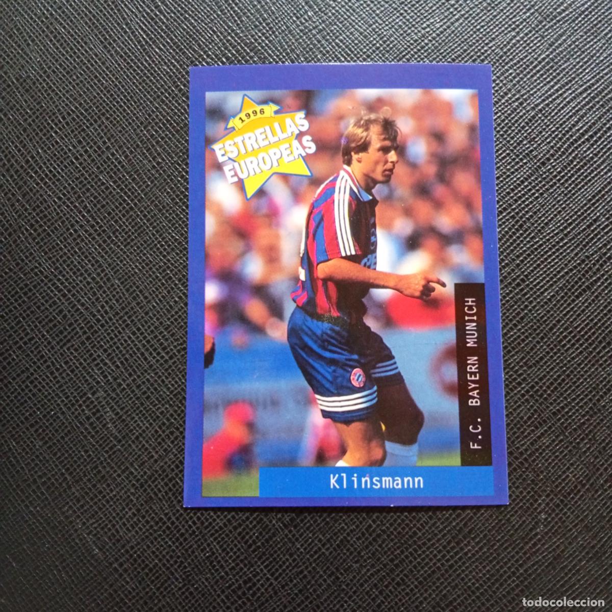 Cartes &agrave; collectionner de Football: 71 KLINSMANN BAYERN MUNICH PANINI ESTRELLAS EUROPEAS 1996 CROMO FUTBOL 96 - A28 PG433
