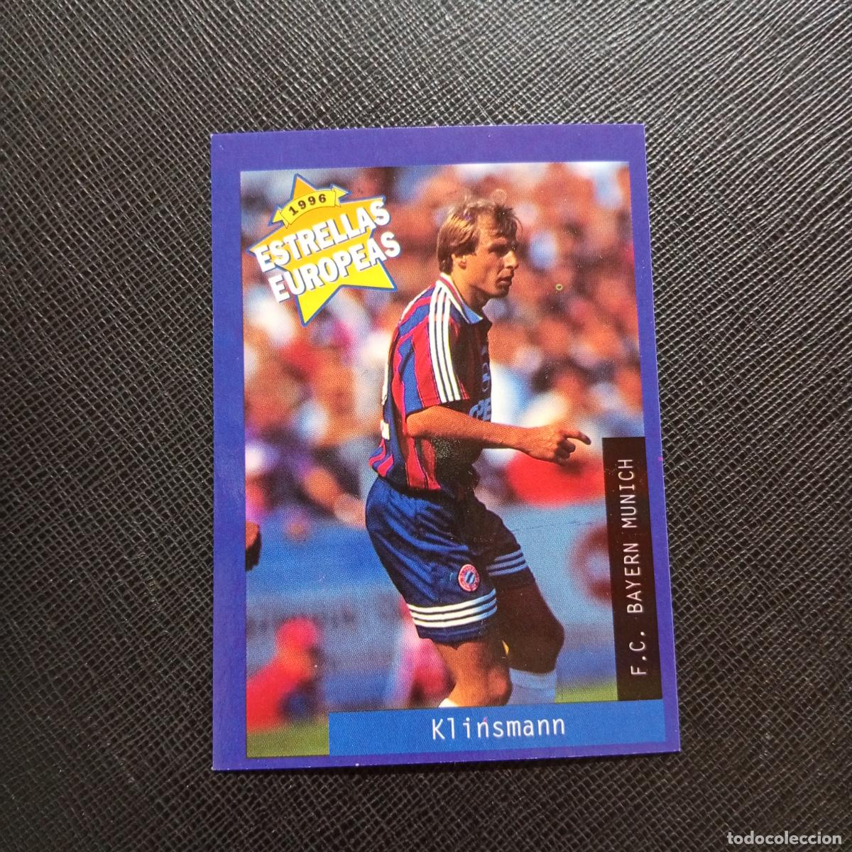 Cromos de f&uacute;tbol: 71 KLINSMANN BAYERN MUNICH PANINI ESTRELLAS EUROPEAS 1996 CROMO FUTBOL 96 - A28 PG442