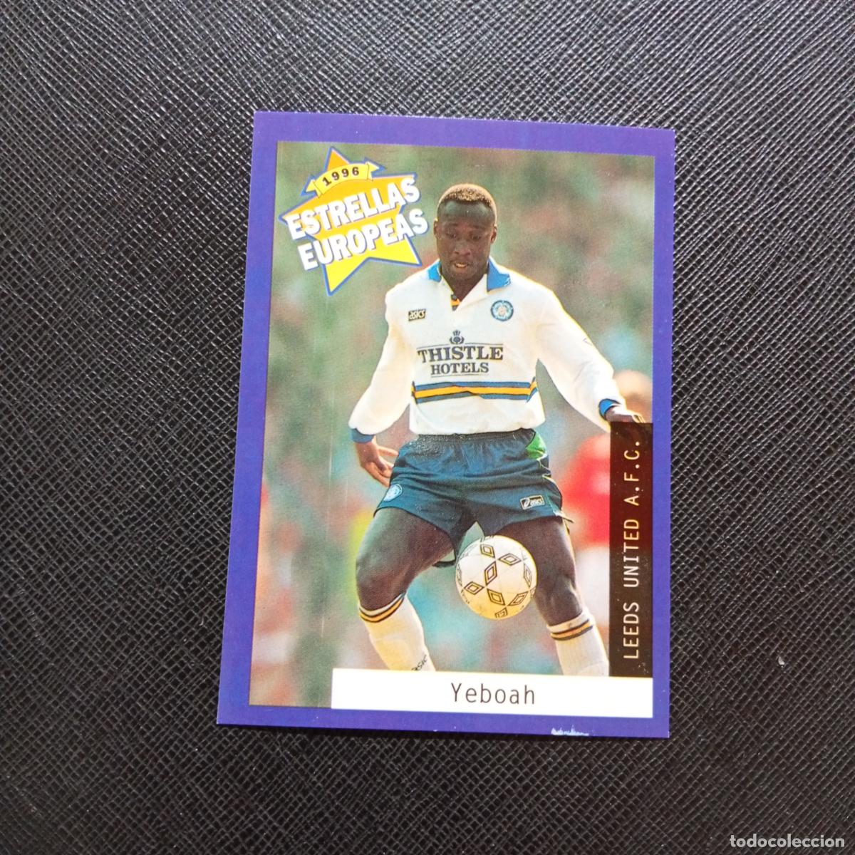Cromos de f&uacute;tbol: 68 YEBOAH LEEDS UNITED PANINI ESTRELLAS EUROPEAS 1996 CROMO FUTBOL 96 - A28 PG469