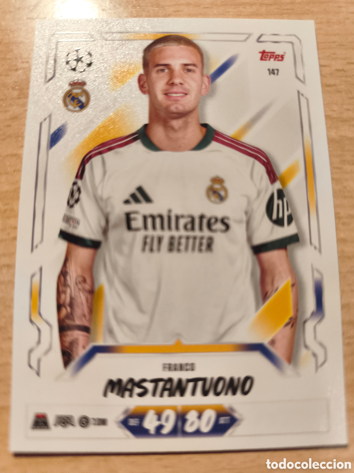 Cromos de f&uacute;tbol: 147 FRANCO MASTANTUONO REAL MADRID MATCH ATTAX 2026 2027 TOPPS 26 27