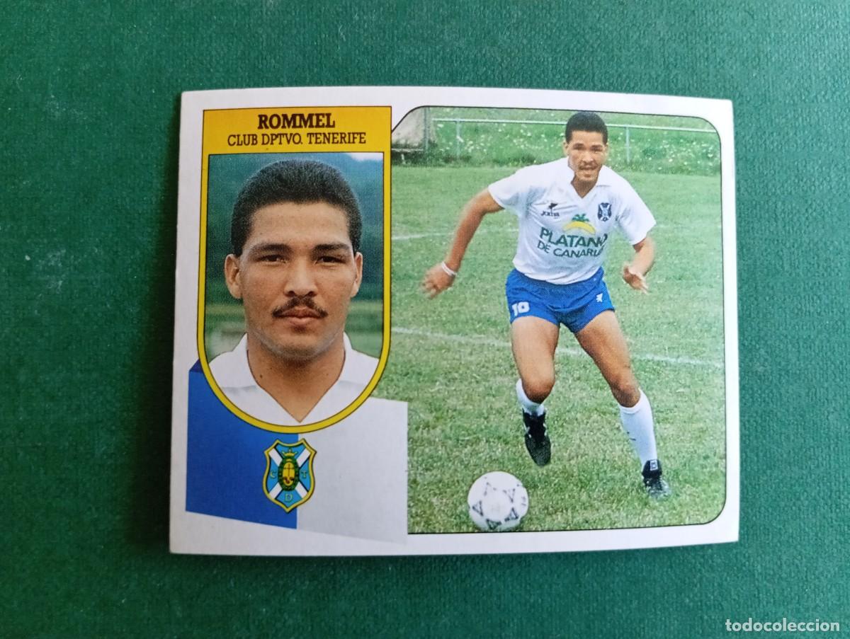Cromos de f&uacute;tbol: Liga Este 1991 1992 91 92 CD TENERIFE ROMMEL FERNANDEZ LEVEMENTE DESPEGADO
