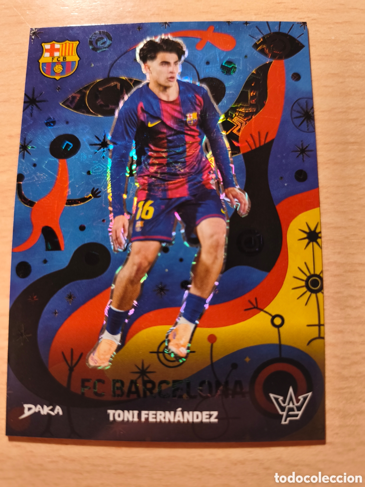 Cromos de f&uacute;tbol: BD-19 TONI FERN&Aacute;NDEZ RED PARALEL FC BARCELONA DAKA FINAL WHISTLE 2025 2026 25 26 BD 19