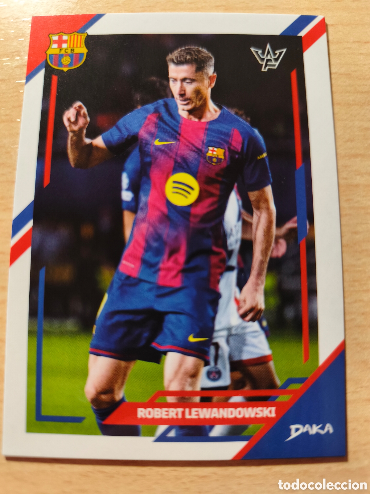 Cromos de f&uacute;tbol: 4-B ROBERT LEWANDOWSKI FC BARCELONA DAKA FINAL WHISTLE 2025 2026 25 26 4 B