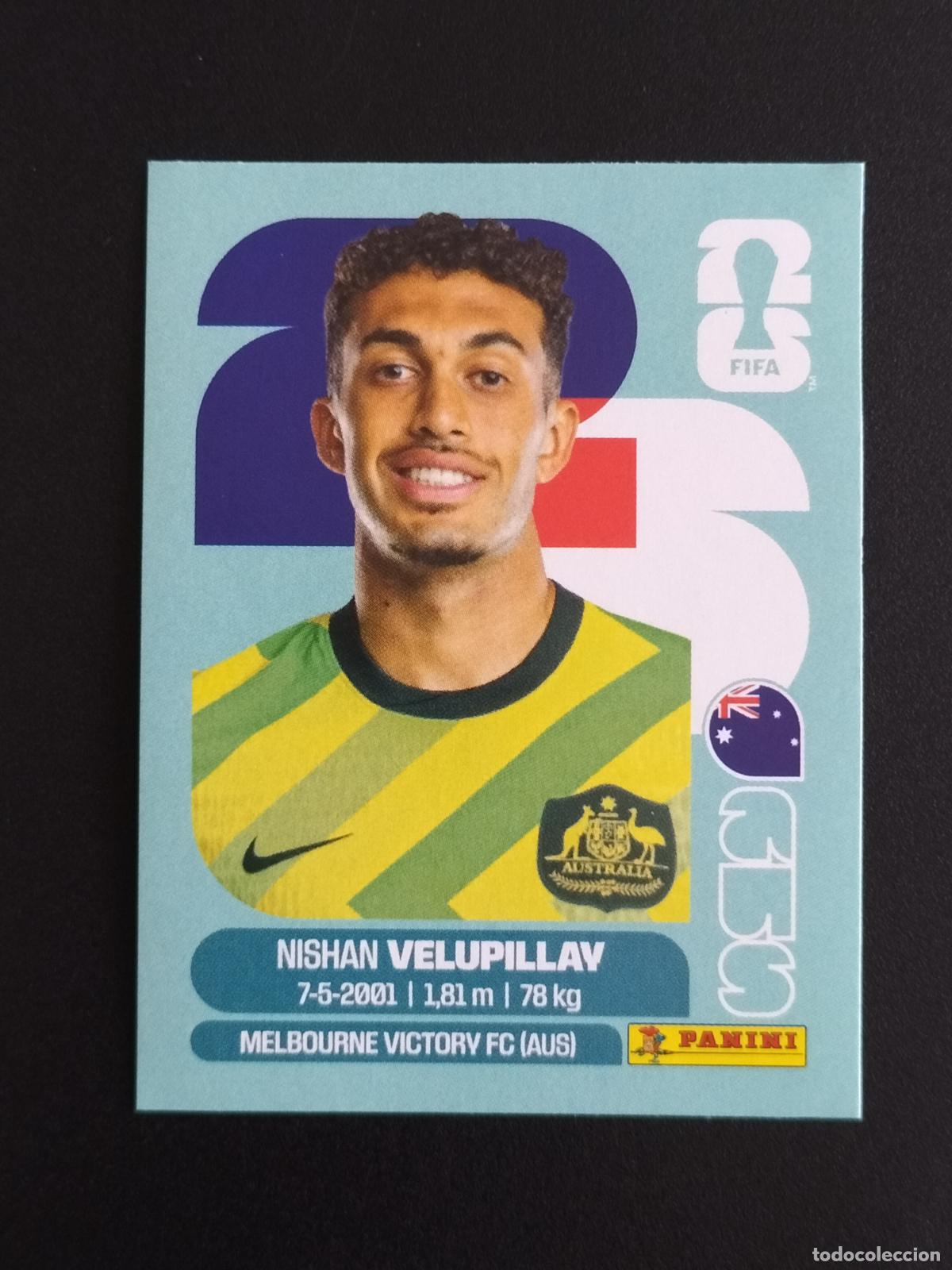Cromos de f&uacute;tbol: AUS EXTRA NISHAN VELUPILLAY AUSTRALIA CROMOS STICKER UPDATE MUNDIAL 26 2026 FIFA WORLD CUP PANINI