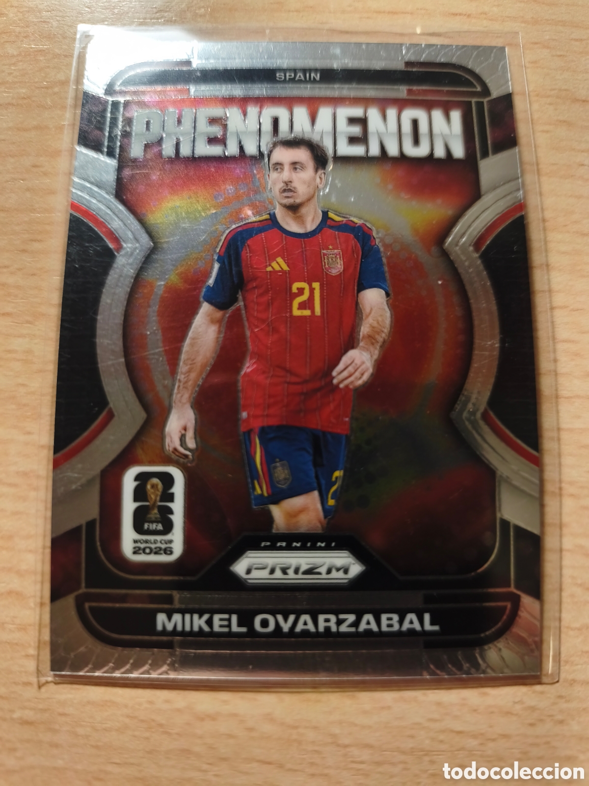 Figurine di Calcio: 8 MIKEL OYARZABAL PHENOMENON ESPA&Ntilde;A SPAIN PRIZM FIFA WORLD CUP 2026 MUNDIAL 26 PANINI