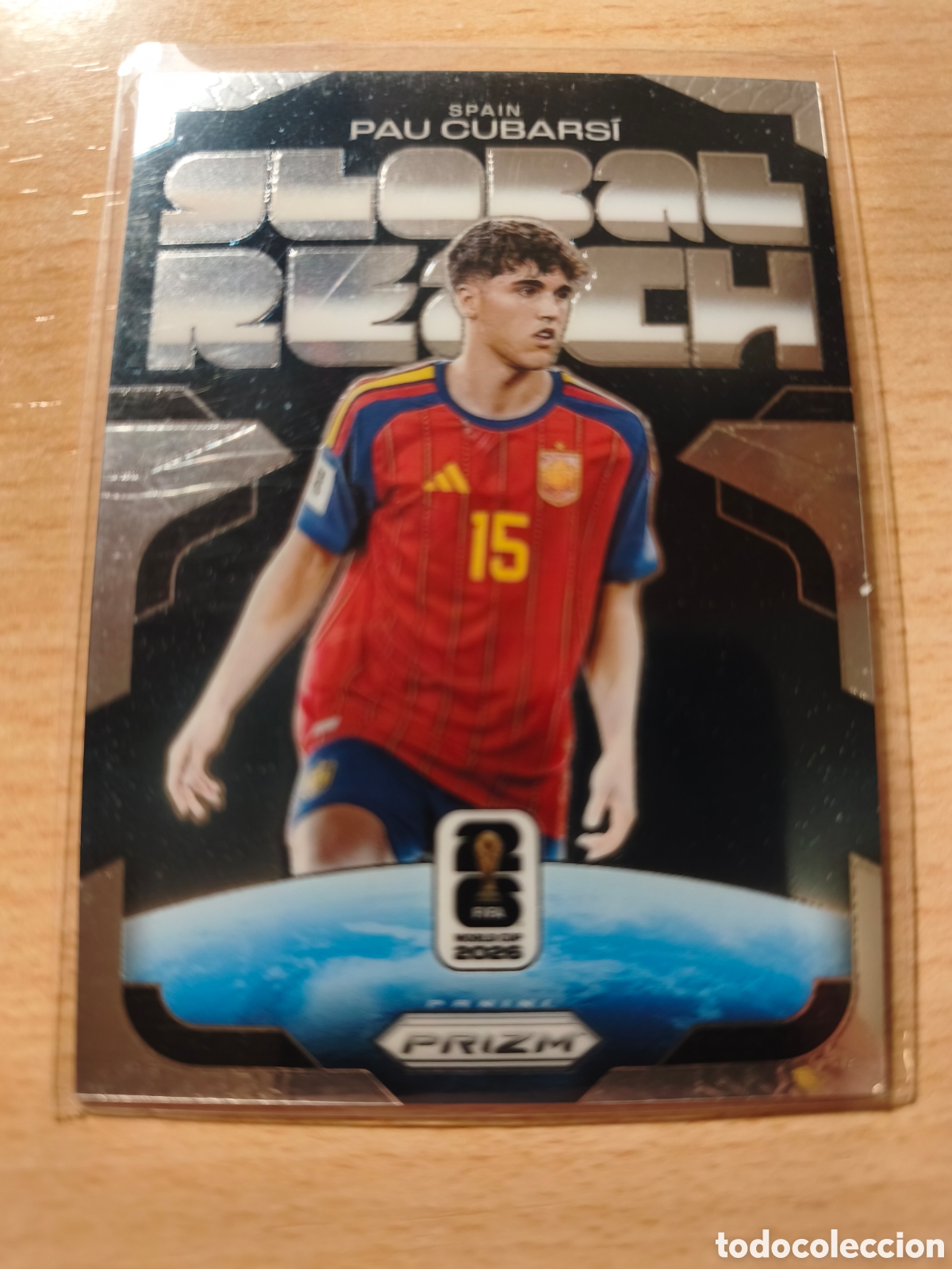 Football Stickers: 2 PAU CUBARSI GLOBAL REACH ESPA&Ntilde;A SPAIN PRIZM FIFA WORLD CUP 2026 MUNDIAL 26 PANINI