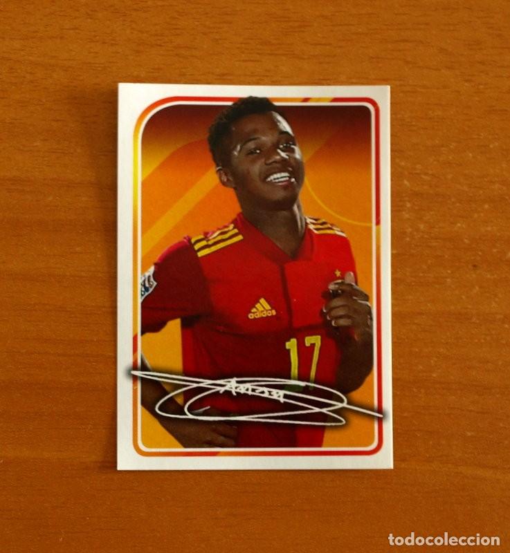 Cromos de f&uacute;tbol: El &Aacute;lbum de la Selecci&oacute;n Espa&ntilde;ola-Espa&ntilde;a -N&ordm; 62 Ansu Fati -Panini Euro 2020-Carrefour-Nunca Pegado
