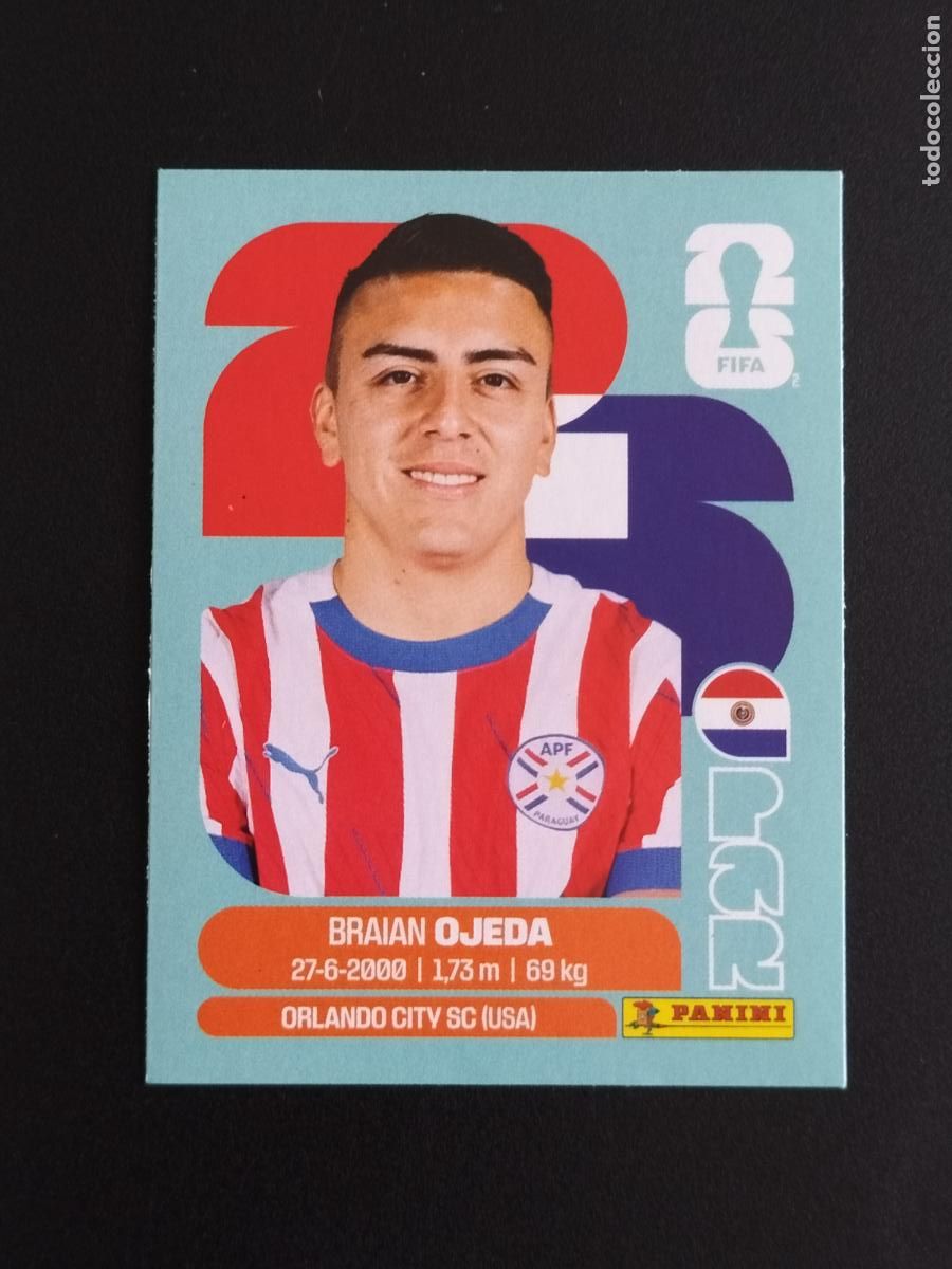 Cromos de f&uacute;tbol: PAR EXTRA BRAIAN OJEDA PARAGUAY CROMOS STICKER UPDATE MUNDIAL 26 2026 FIFA WORLD CUP PANINI