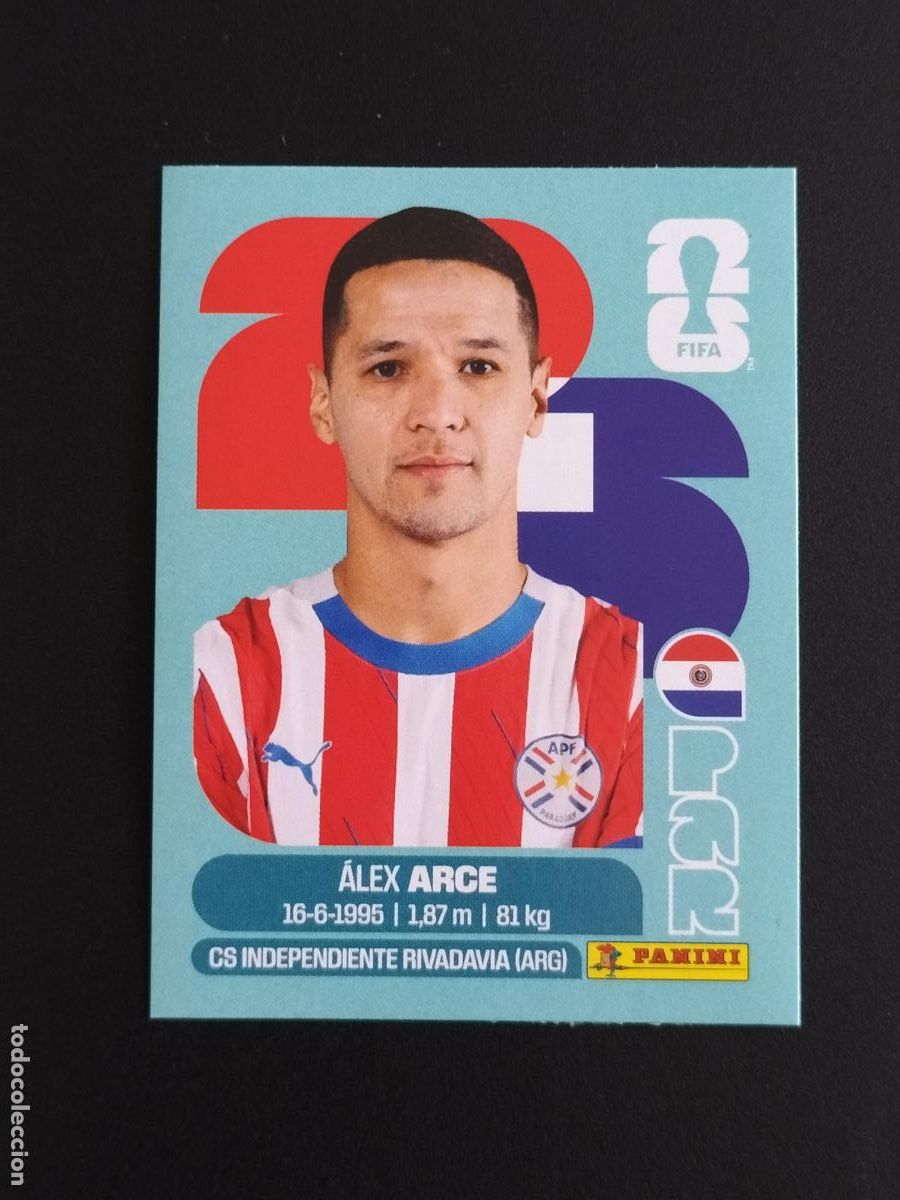 Cartes &agrave; collectionner de Football: PAR EXTRA ALEX ARCE PARAGUAY CROMOS STICKER UPDATE MUNDIAL 26 2026 FIFA WORLD CUP PANINI