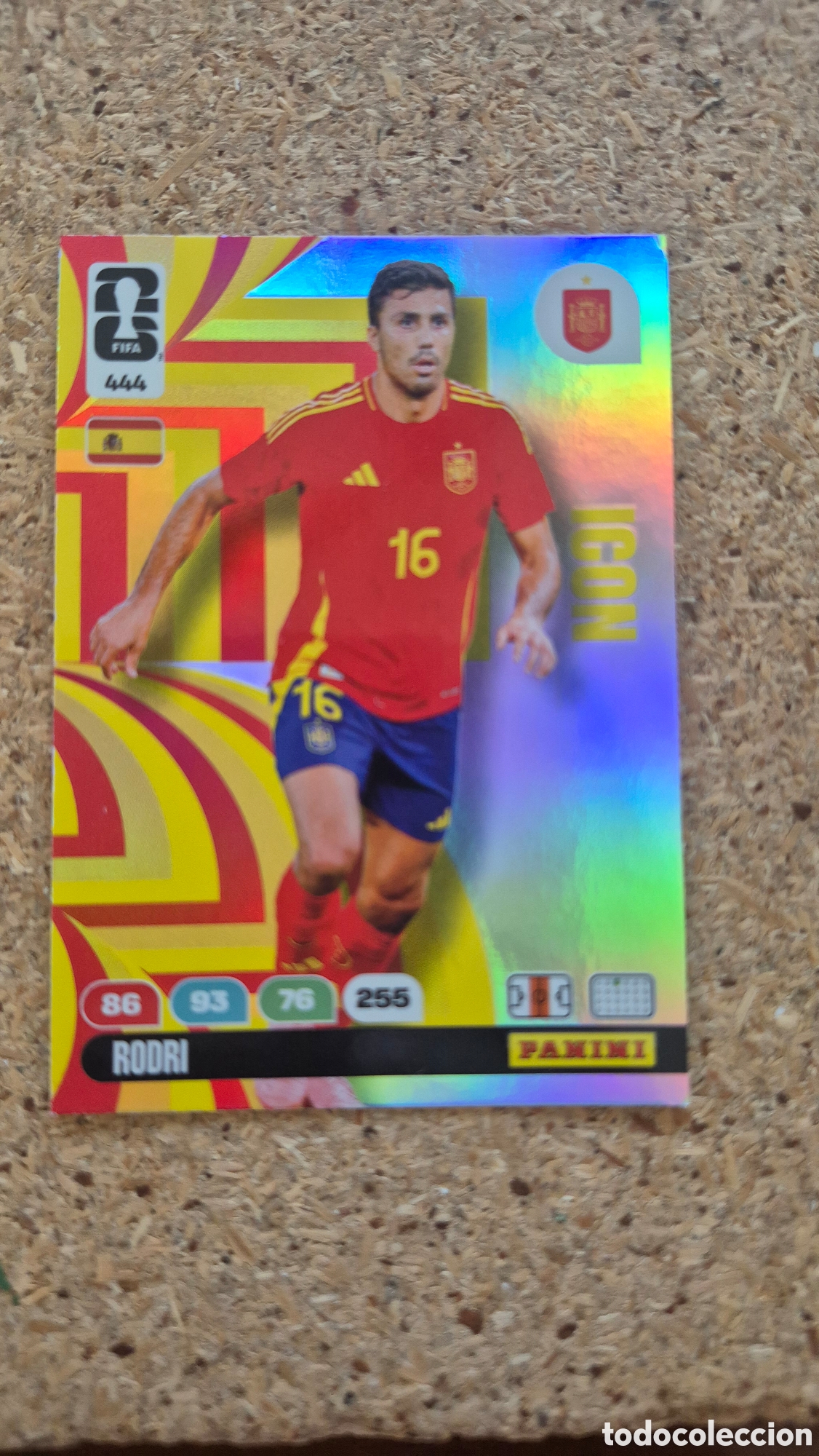 Cartes &agrave; collectionner de Football: FIFA WORLD CUP MUNDIAL 2026 ADRENALYN ICON RODRI 444 ESPA&Ntilde;A