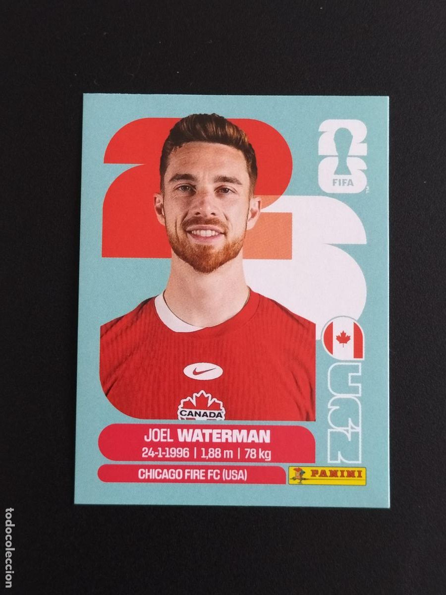 Cartes &agrave; collectionner de Football: CAN EXTRA JOEL WATERMAN CANADA CROMOS STICKER UPDATE MUNDIAL 26 2026 FIFA WORLD CUP PANINI