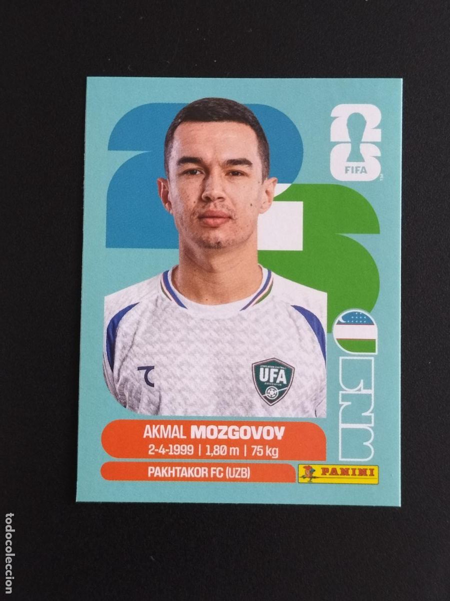 Cromos de f&uacute;tbol: UZB EXTRA AKMAL MOZGOVOY UZBEKISTAN CROMOS STICKER UPDATE MUNDIAL 26 2026 FIFA WORLD CUP PANINI