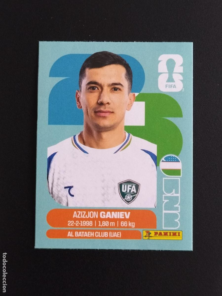 Cromos de f&uacute;tbol: UZB EXTRA AZIZJON GANIEV UZBEKISTAN CROMOS STICKER UPDATE MUNDIAL 26 2026 FIFA WORLD CUP PANINI