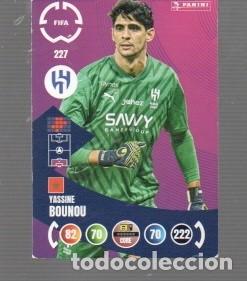 Football Stickers: CROMO DE FUTBOL DE CASA ADRENALYN XL Y PANINI FIFA N&ordm; 227 YASSINE BOUNOU ALHILAL