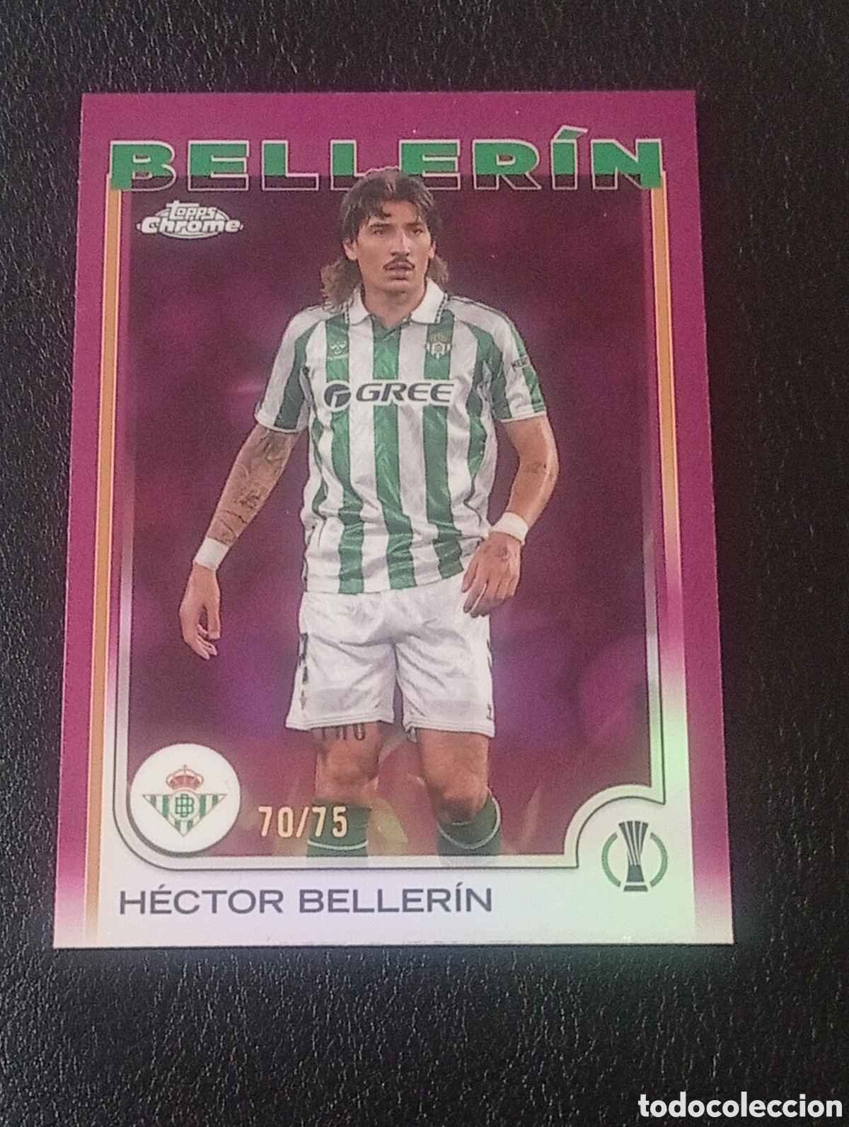 Fu&szlig;ball-Sticker: 161 numerada 70/75 BELLERIN BETIS TOPPS CHROME 2024 2025 24 25 CROMO CARD PANINI MEGACRACKS 365 FIFA