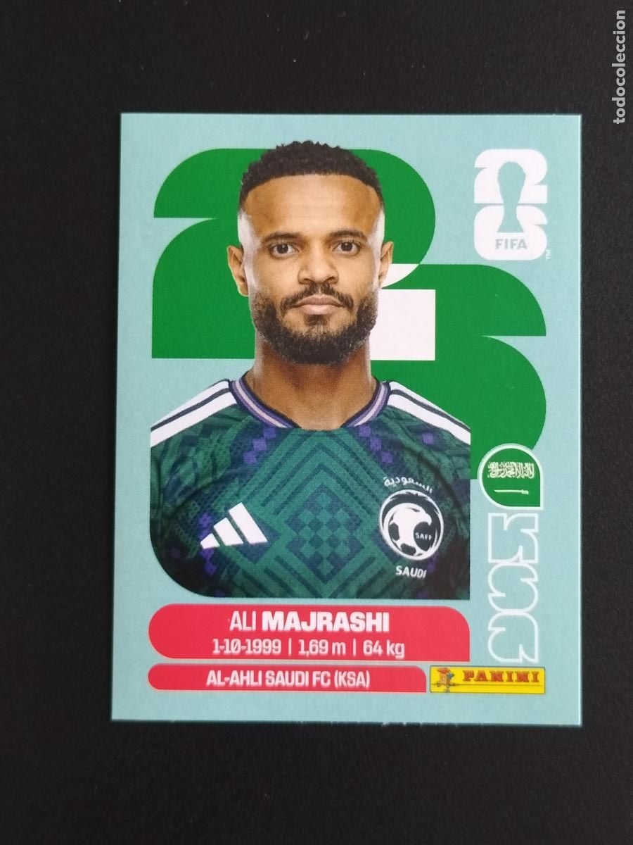 Fu&szlig;ball-Sticker: KSA EXTRA ALI MAJRASHI ARABIA SAUDI CROMOS STICKER UPDATE MUNDIAL 26 2026 FIFA WORLD CUP PANINI