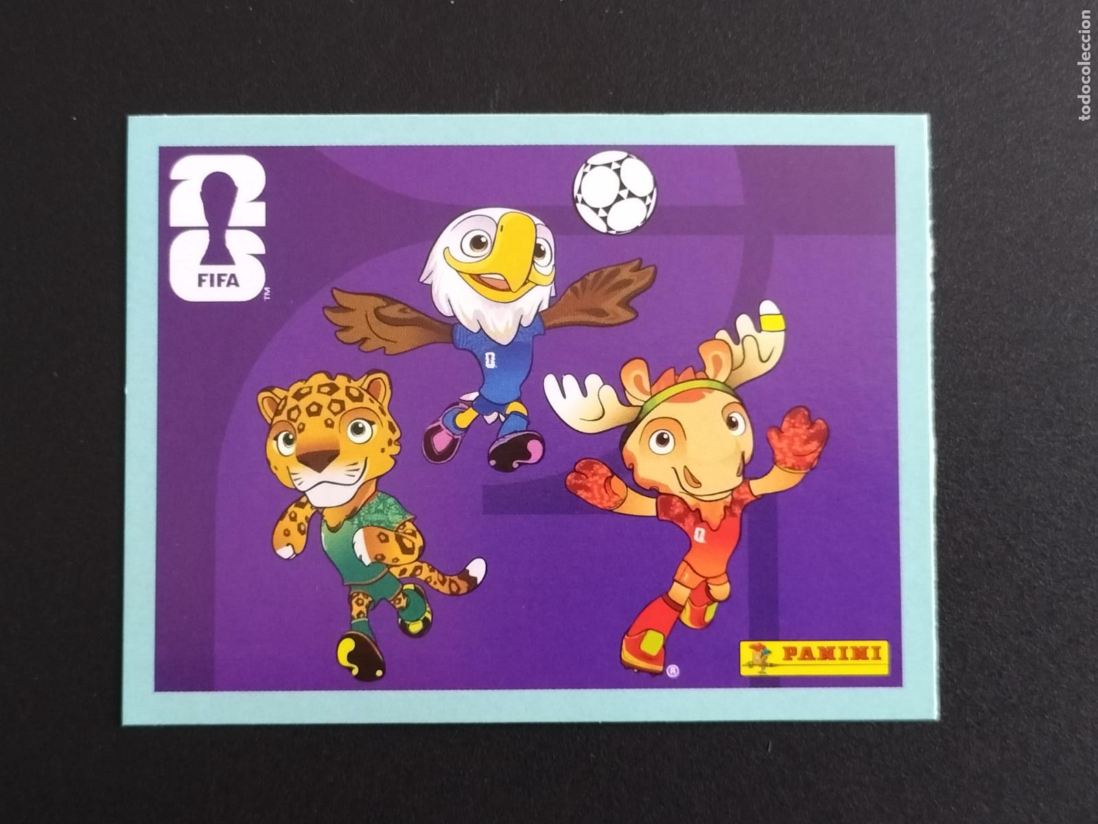 Cromos de f&uacute;tbol: EXTRA LOGO MASCOTAS CROMOS STICKER UPDATE MUNDIAL 26 2026 FIFA WORLD CUP PANINI