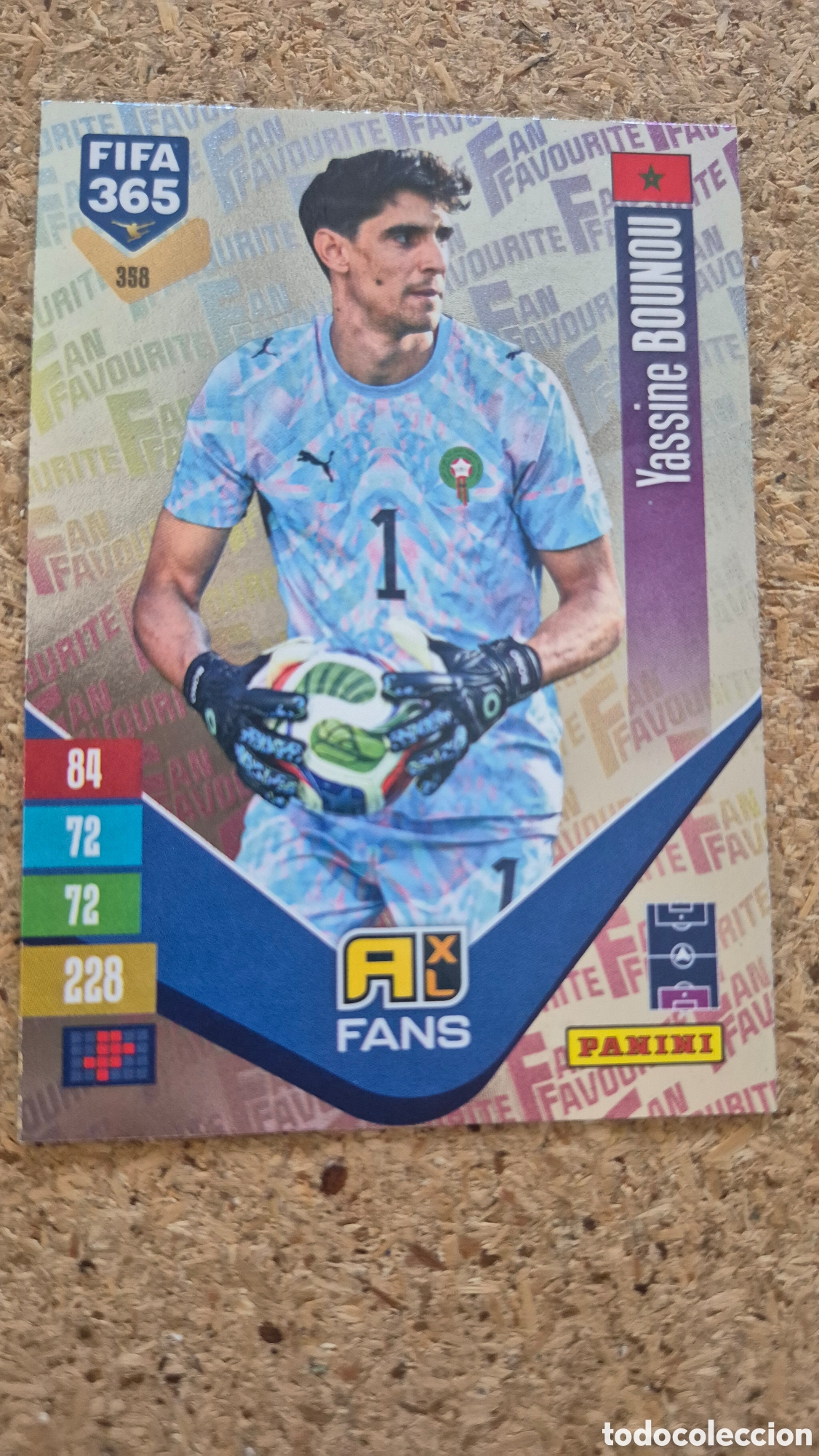 Cromos de f&uacute;tbol: 358 365 ADRENALYN 26 27 YASSINE BOUNOU MARRUECOS FAN FAVOURITE 2026 2027 FIFA PANINI AAV