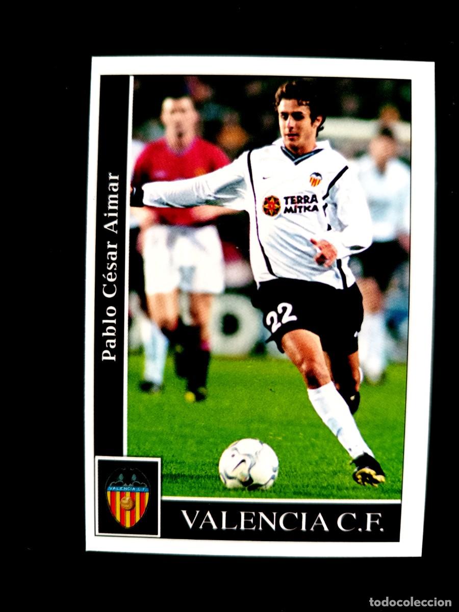 Cromos de f&uacute;tbol: 98 AIMAR - ROOKIE EN ESPA&Ntilde;A CON EL VALENCIA C.F. - MUNDICROMO 2002