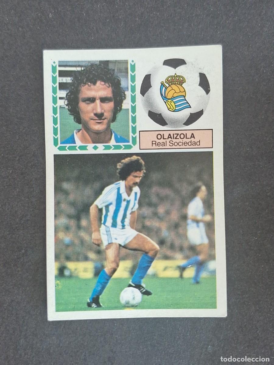 Cromos de f&uacute;tbol: L6 OLAIZOLA REAL SOCIEDAD LIGA ESTE 1983 1984 83 84 DESPEGADO RECUPERADO