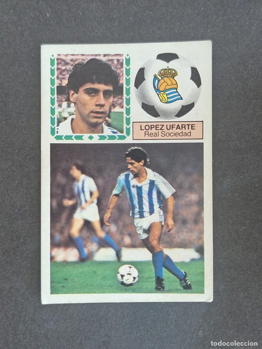 Fu&szlig;ball-Sticker: L6 LOPEZ UFARTE REAL SOCIEDAD LIGA ESTE 1983 1984 83 84 DESPEGADO RECUPERADO