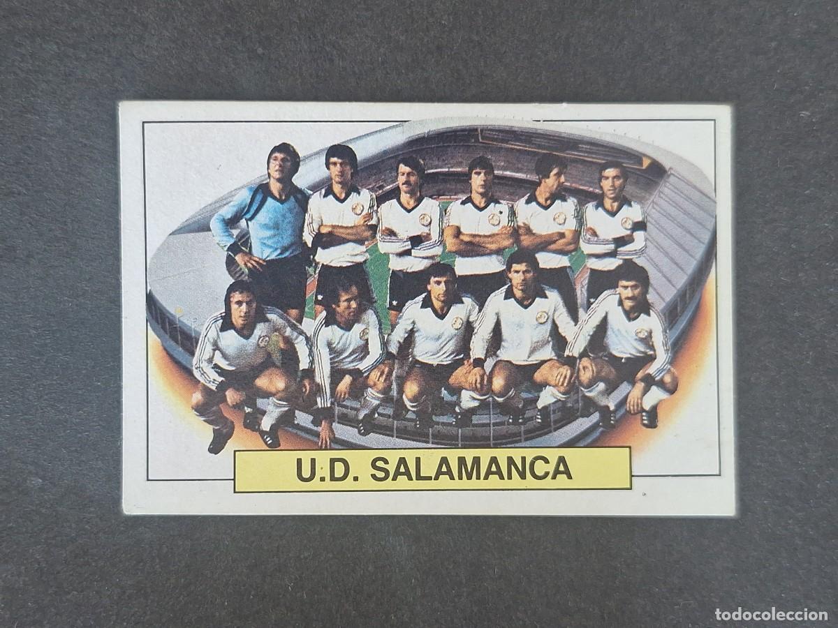 Fu&szlig;ball-Sticker: L6 ALINEACION EQUIPO U. D. SALAMANCA LIGA ESTE 1983 1984 83 84 DESPEGADO RECUPERADO