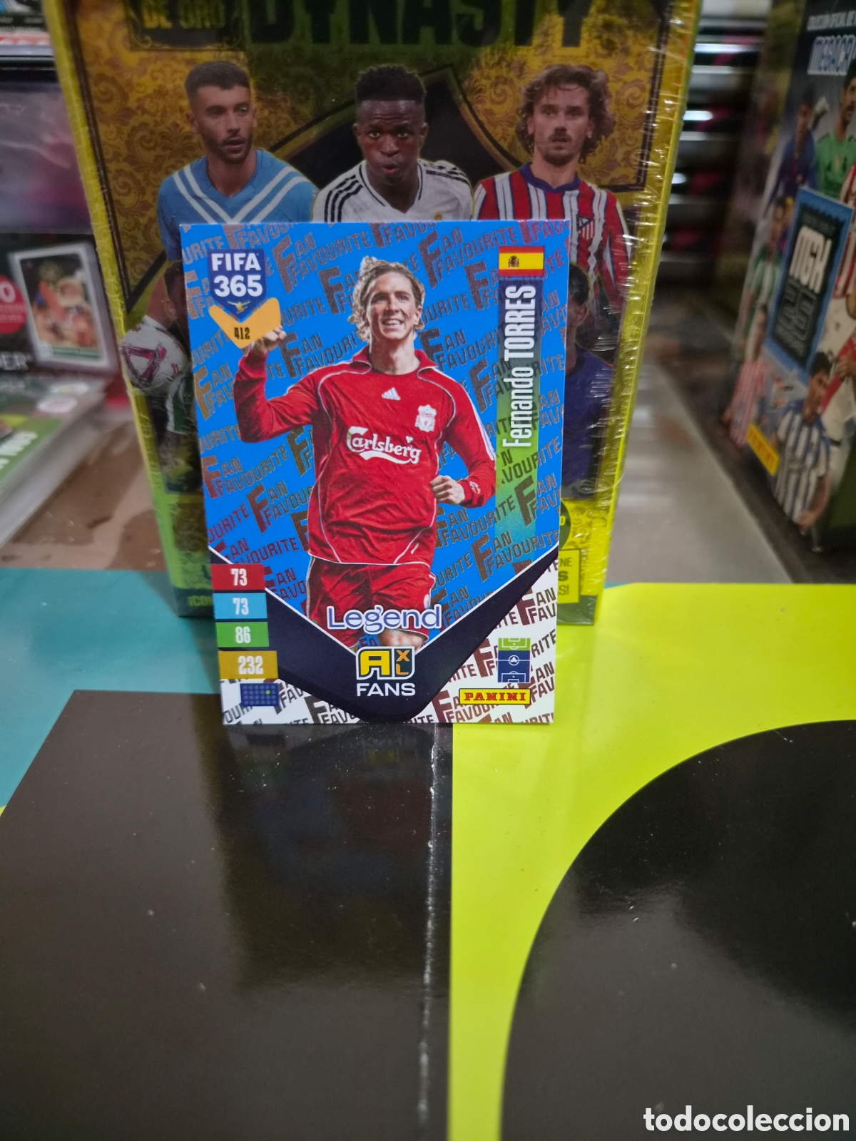 Fu&szlig;ball-Sticker: N&deg;412 Fans Legends Blue Fernando Torres FIFA 365 2027