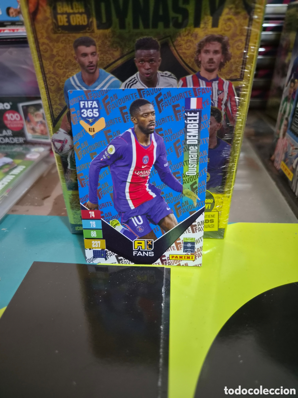 Cromos de f&uacute;tbol: N&deg;416 Fans Blue Dembele FIFA 365 2027