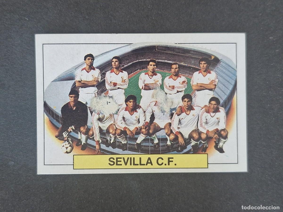 Cromos de f&uacute;tbol: L6 ALINEACION EQUIPO SEVILLA C. F. LIGA ESTE 1983 1984 83 84 DESPEGADO RECUPERADO
