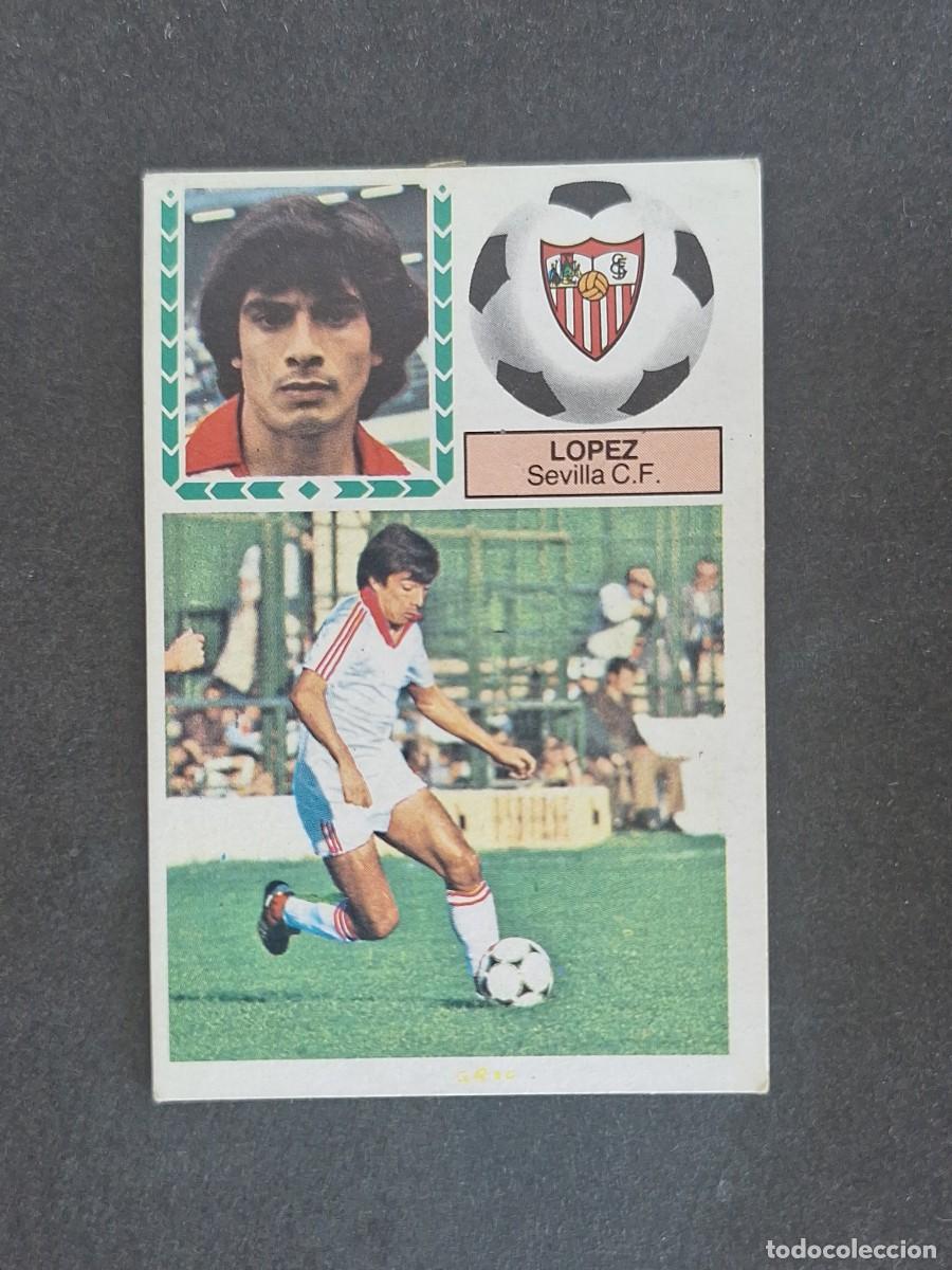 Fu&szlig;ball-Sticker: L6 LOPEZ SEVILLA C. F. LIGA ESTE 1983 1984 83 84 DESPEGADO RECUPERADO